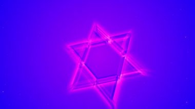 David Neon 'un 3D Hexagram Yıldızı