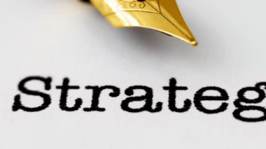 Strateji metni üzerine dolmakalem kullan