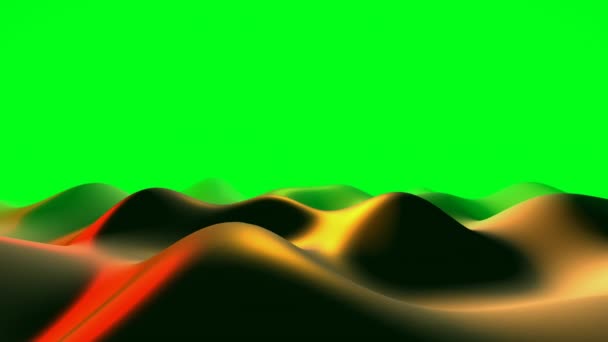 Colorful Liquid 3D Abstract Waves Video Animation — Stock Video