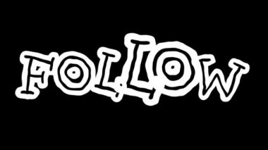 Metin elle çizilmiş canlandırmayı takip et