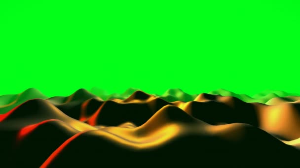 Liquid colorido 3D Abstrato Ondas Animação de vídeo — Vídeo de Stock