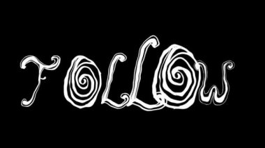 Metin elle çizilmiş canlandırmayı takip et