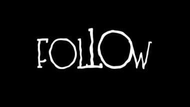 Metin elle çizilmiş canlandırmayı takip et