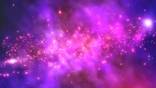 Сяючі вогні і пилові частинки Фон — стокове відео