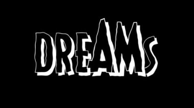 Metin elle çizilmiş animasyon rüyaları