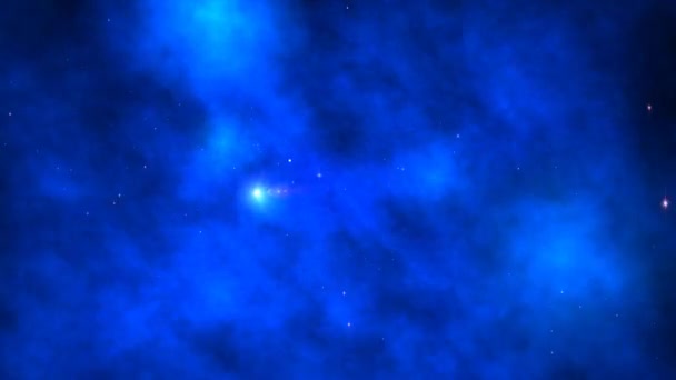 Διάστημα Σύμπαν με αστέρια και γαλαξίες κινείται — Αρχείο Βίντεο