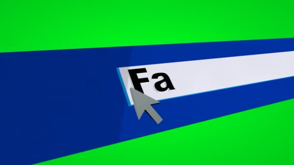 Searching for fake news generator on green screen — Stock Video