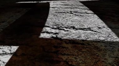 Bir kavşaktaki fikir metni grunge arkaplanındaki farklı ok şekillerinde