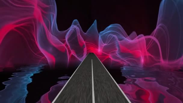 Rychlá jízda na dálnici do iluze — Stock video