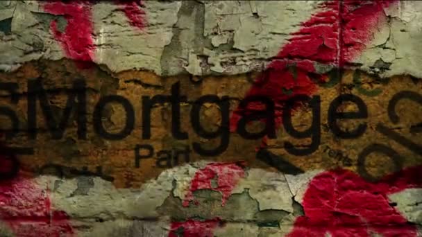 Concept hypothécaire sur fond de grunge — Video