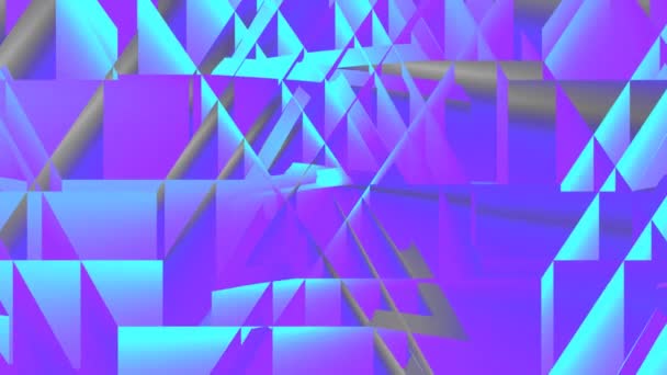 Fondo de movimiento abstracto con formas geométricas — Vídeo de stock