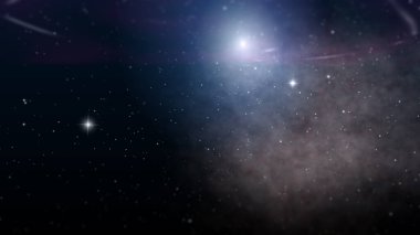 Uzay Evreni Yıldızlar ve Galaksiler Hareket Ediyor