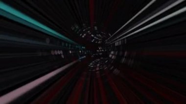 Yüksek teknoloji tünelinde seyahat ediyorum.