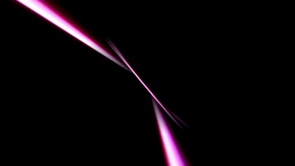 黒の上にカラフルなレーザー光 — ストック動画