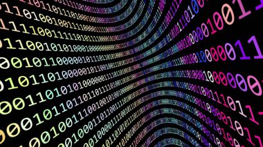 Renkli ikili veri duvarı