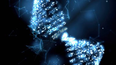 DNA Molekül Yapısı 3B illüstrasyon 