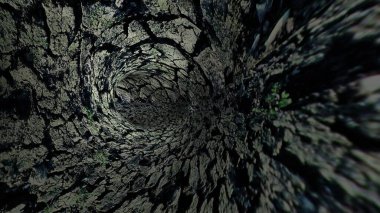  Çatlaklarla dolu bir çukura düşmek