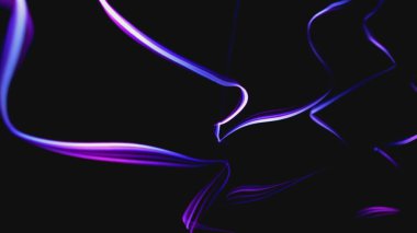 Renkli Fiber İplikler Hareketi Arkaplan 3d illüstrasyonuName