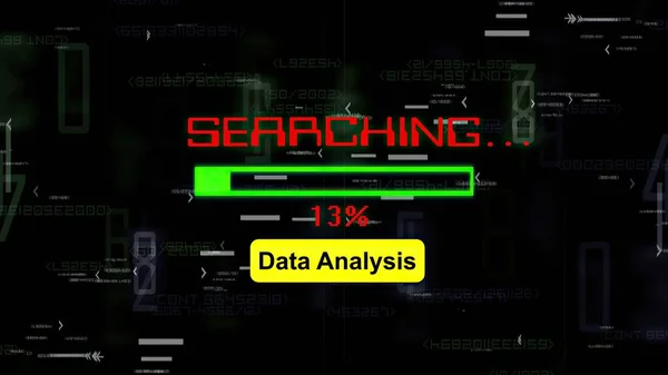 Searching Data Analysis Online — Stock Photo, Image