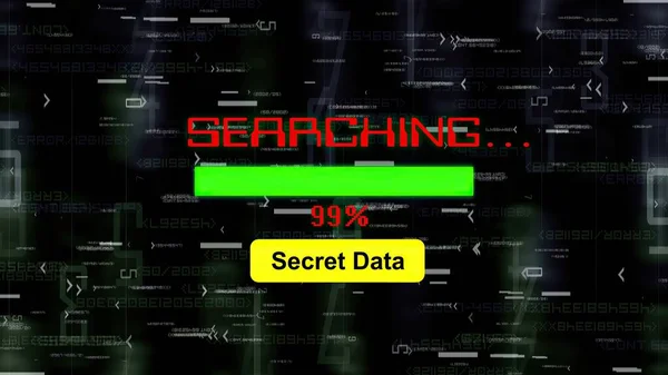 Searching Secret Data Online — Stock Photo, Image