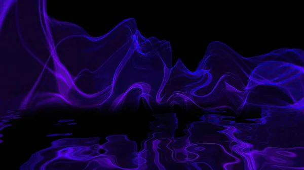 Abstract Digital Wave Smoke Flow — Stock Photo, Image
