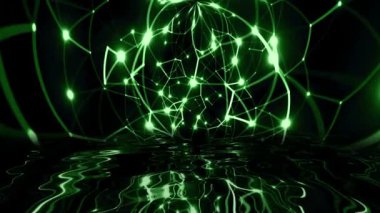 Soyut pleksus teknolojisi bilimi suya yansıyor