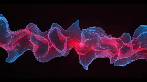 Abstract Digital Wave Smoke Flow Background — Stock Photo, Image