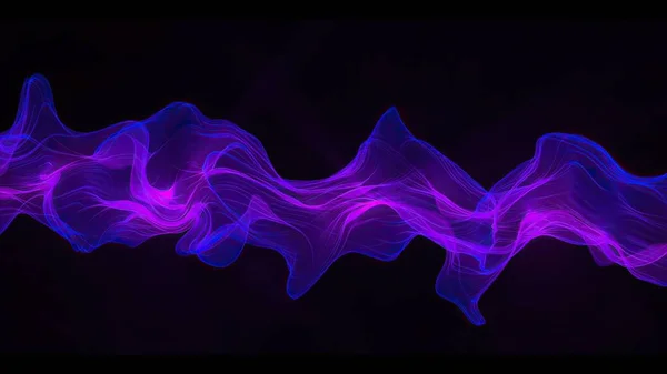 Abstract Digital Wave And Smoke Flow Background