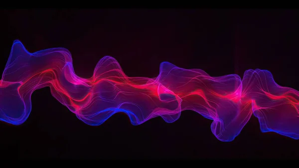 Аннотация Digital Wave Smoke Flow Background — стоковое фото