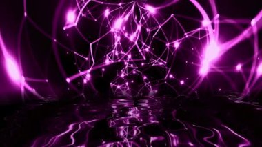 Soyut pleksus teknolojisi bilimi suya yansıyor