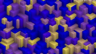 Farklı Renk Işıklarıyla Soyut Küpler