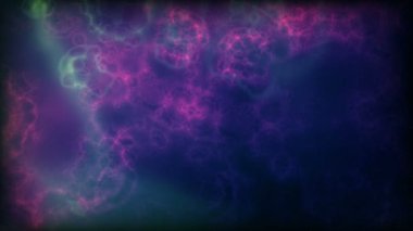 Galaksi Bulutları ve Şimşek Nebulasında Bir Yıldız Alanına Uzay Uçuşu