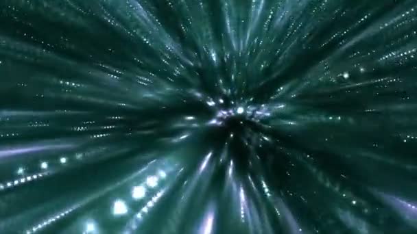 Drive Through Hyperspace Tunnel Motion — Stockvideo