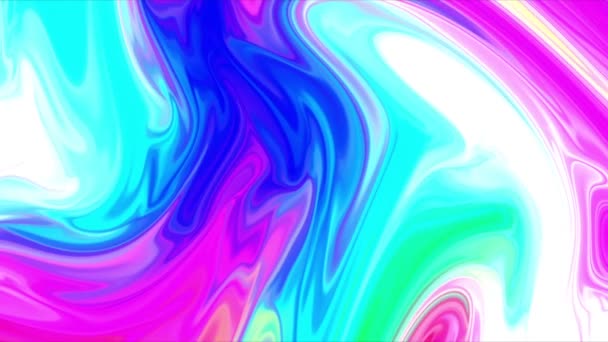 Colorful paint mix with gradient vivid colors — Stock Video