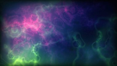 Galaksi Bulutları ve Şimşek Nebulasında Bir Yıldız Alanına Uzay Uçuşu