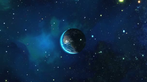 Planeta Terra Visto do Espaço — Vídeo de Stock