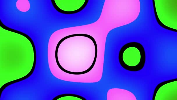 Abstract Psychedelische Animatie Beweging Graphics — Stockvideo