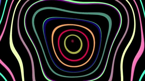 Abstrakte psychedelische Animation Motion Graphics — Stockvideo