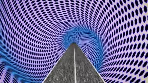 Conduzir através do mundo da ilusão — Vídeo de Stock