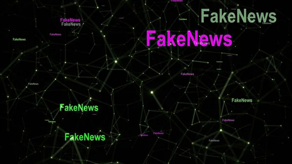 Fałszywe Wiadomości Tekst Tle Sieci — Zdjęcie stockowe
