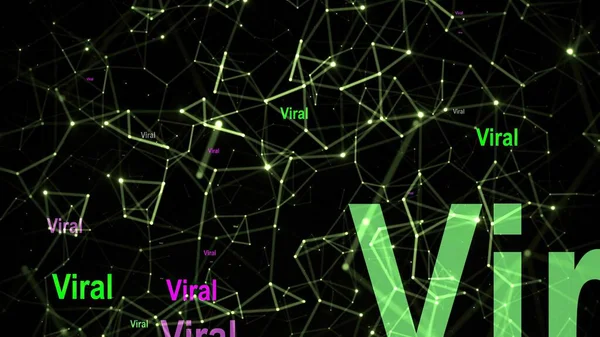 Tekst Wirusowy Tle Sieci — Zdjęcie stockowe