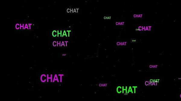 网络背景下的聊天文本 — 图库照片