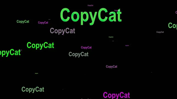 Kopírovat Text Kočky Černém Pozadí — Stock fotografie