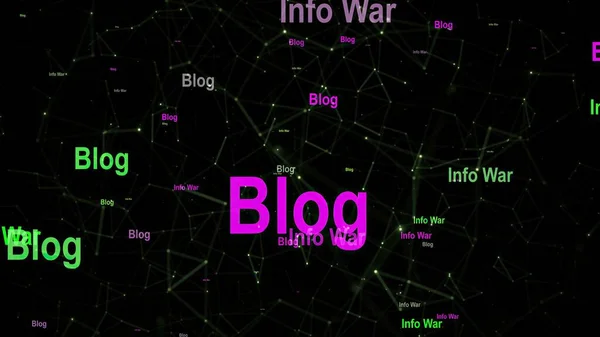 Info War Και Blog Κείμενο Φόντο Δικτύου — Φωτογραφία Αρχείου