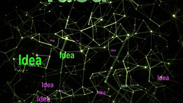 Idea Text Network Background — Stock Photo, Image