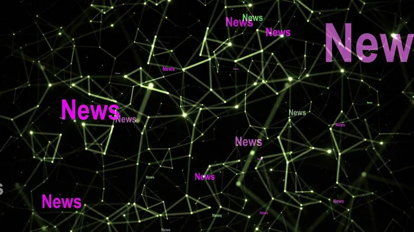 News Text Network Background — Stock Photo, Image