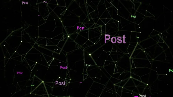 Tekst Posta Tle Sieci — Zdjęcie stockowe
