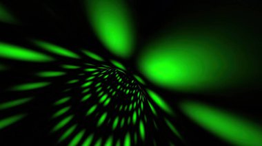 Yeşil noktalar tünelinden geçiyorum.