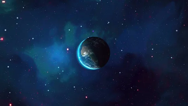 Föld Bolygó Űrből Nézve — Stock Fotó