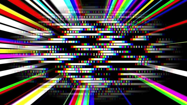 Raios Luz Coloridos Pixels — Fotografia de Stock